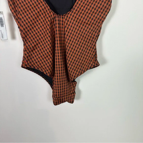 Everlane Nyle Gingham One Piece Swim Suit - Picture 7 of 11